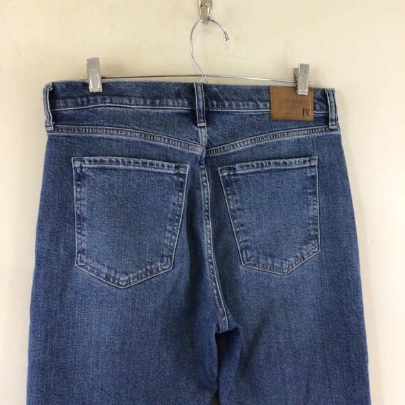BR Banana Republic High Rise Straight Leg Washwell Button Fly Jeans - Picture 8 of 12